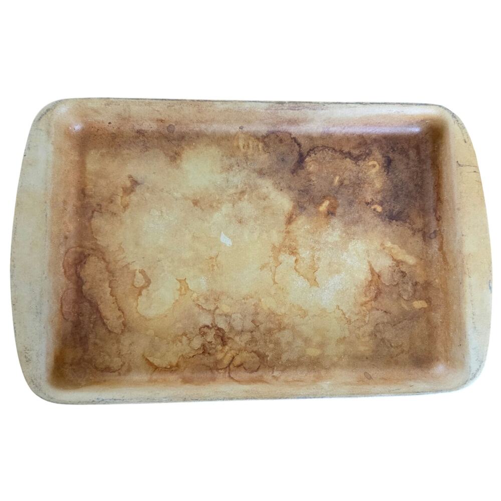Pampered Chef Family Heritage stoneware medium bar pan 14X9